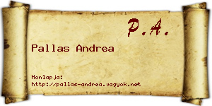 Pallas Andrea névjegykártya